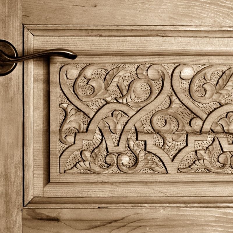 dettaglio maniglia porta