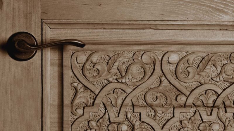 dettaglio porta dell'hammam